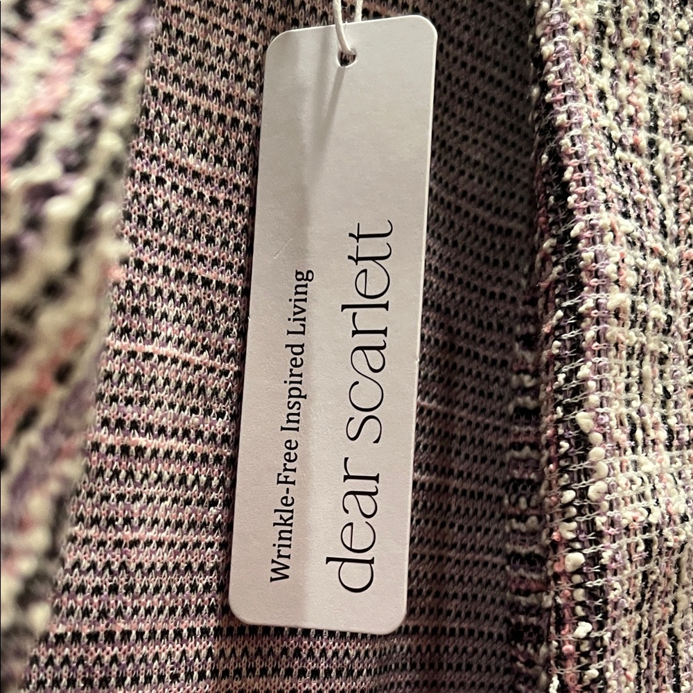 Chic Tweed Blazer - Black, White, and Pink - Picture 3 of 5